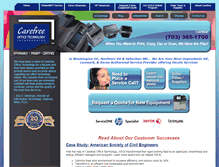Tablet Screenshot of carefreeoffice.com